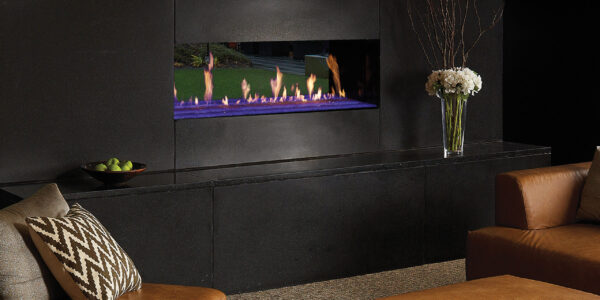 DaVinci Collection - See-Thru Linear Gas Fireplace - DaVinci Gas Fireplace