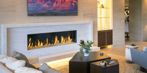 DaVinci Collection - Single-Sided Linear Gas Fireplace - DaVinci Gas Fireplace