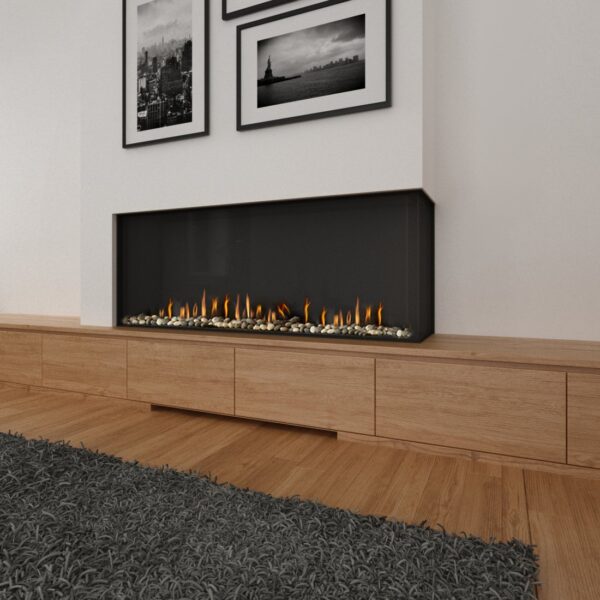 Ortal - Corner 60H (LS/RS) - Ortal Gas Fireplace