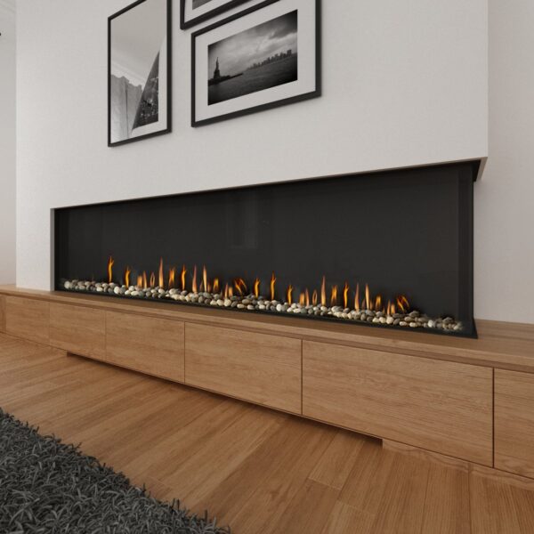 Ortal - Corner 98H (LS/RS) - Ortal Gas Fireplace