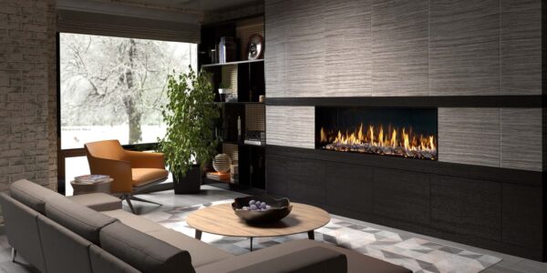 DaVinci Collection - Single-Sided Linear Gas Fireplace - DaVinci Gas Fireplace