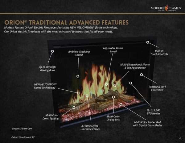 Modern Flames Orion Traditional Insert - Electric Fireplaces