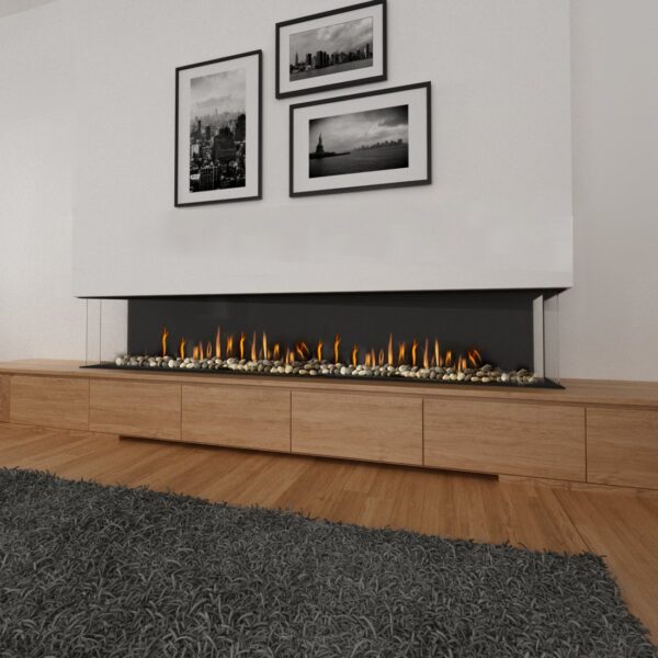 Ortal - Three Sided 250 - Ortal Gas Fireplace