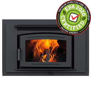 Pacific Energy FP25 Arch LE Zero-Clearance Fireplace - Fireplaces