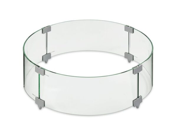 The Outdoor GreatRoom - 25" Round Glass Wind Guard - The Outdoor Greatroom Company Fire Pit Accessory