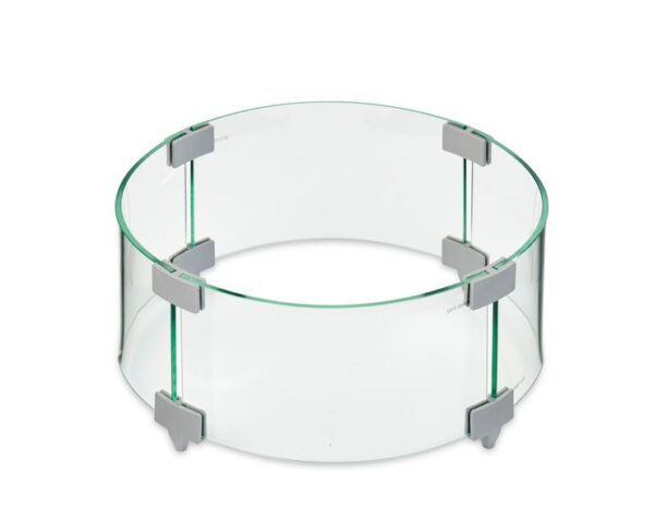 The Outdoor GreatRoom - 12" Round Glass Wind Guard - The Outdoor Greatroom Company Fire Pit Accessory