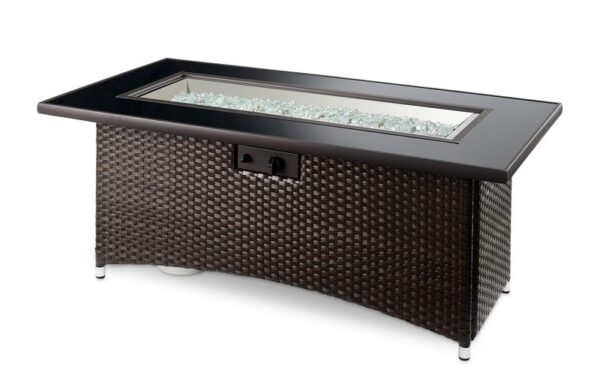 The Outdoor GreatRoom - Balsam Montego Linear Gas Fire Pit Table - The Outdoor Greatroom Company Gas Fire Table