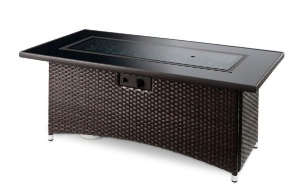 The Outdoor GreatRoom - Balsam Montego Linear Gas Fire Pit Table - The Outdoor Greatroom Company Gas Fire Table