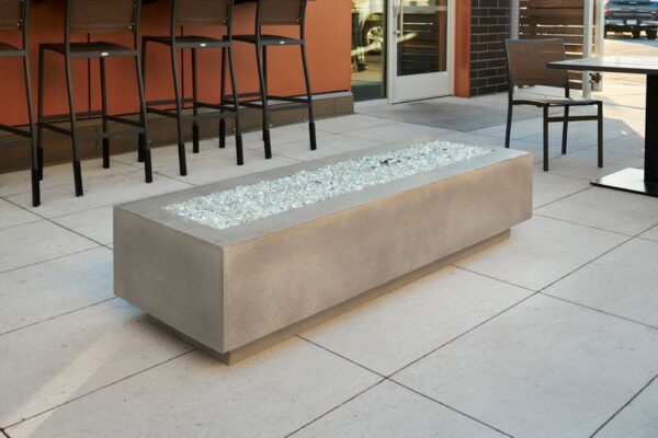 The Outdoor GreatRoom - Natural Grey Cove 72" Linear Gas Fire Table - The Outdoor Greatroom Company Gas Fire Table