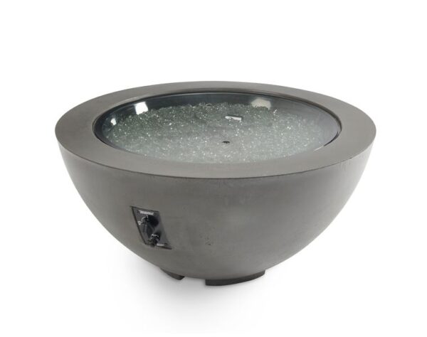 The Outdoor GreatRoom - Midnight Mist Cove 42" Round Gas Fire Pit Bowl - The Outdoor Greatroom Company Gas Fire Bowl