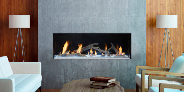 DaVinci Collection - Single-Sided Linear Gas Fireplace - DaVinci Gas Fireplace