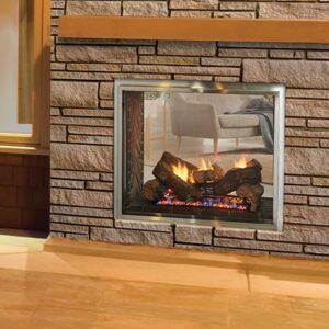 Fortress exterior gas fireplace