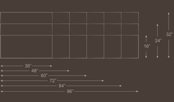 Town & Country Sizes